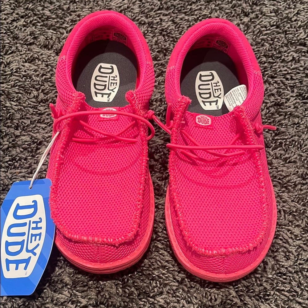 Girls Pink Hey Dudes